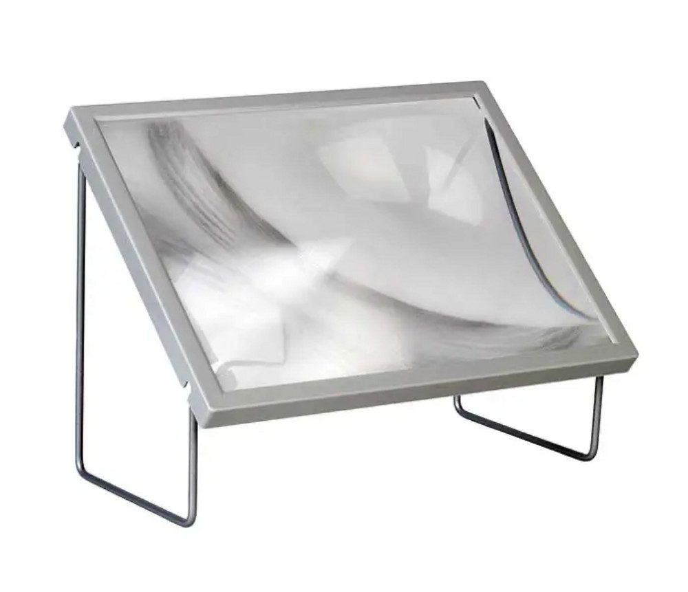 DocMed Standlupe Standlupe, Packung, 1-tlg., Flexibel einsetzbar, schwenkbar mit Neigungsbügeln, Hands-free Design, zweifache Vergrößerung