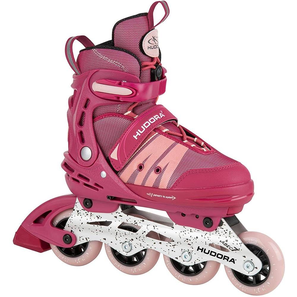 Größe Softboot, Länge Skates Inlineskates 29-34 rosa Comfort Inline Breite, Mädchen und Hudora verstellbar in