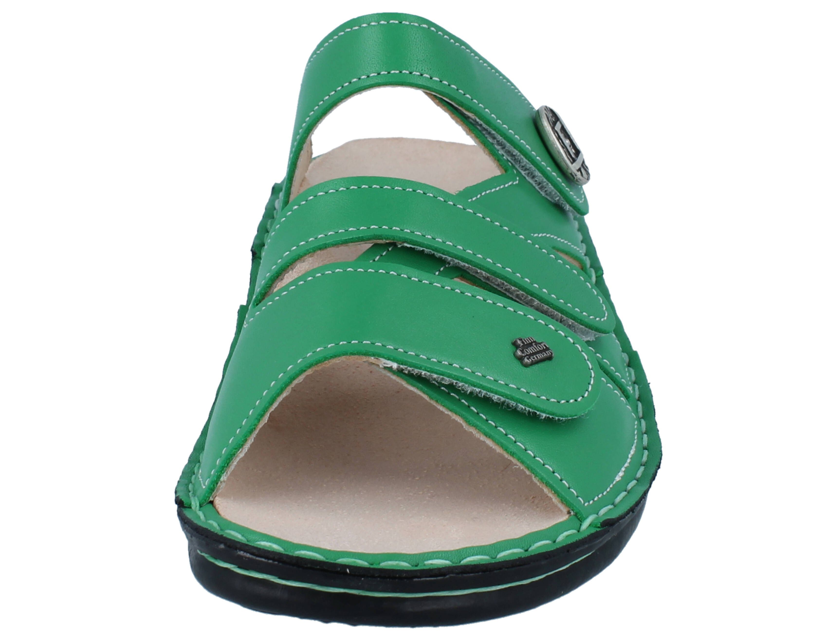 Finn Comfort FINN COMFORT Agueda Damen Pantolette grün Glattleder - Größe: 38 Pantolette Wechselfußbett