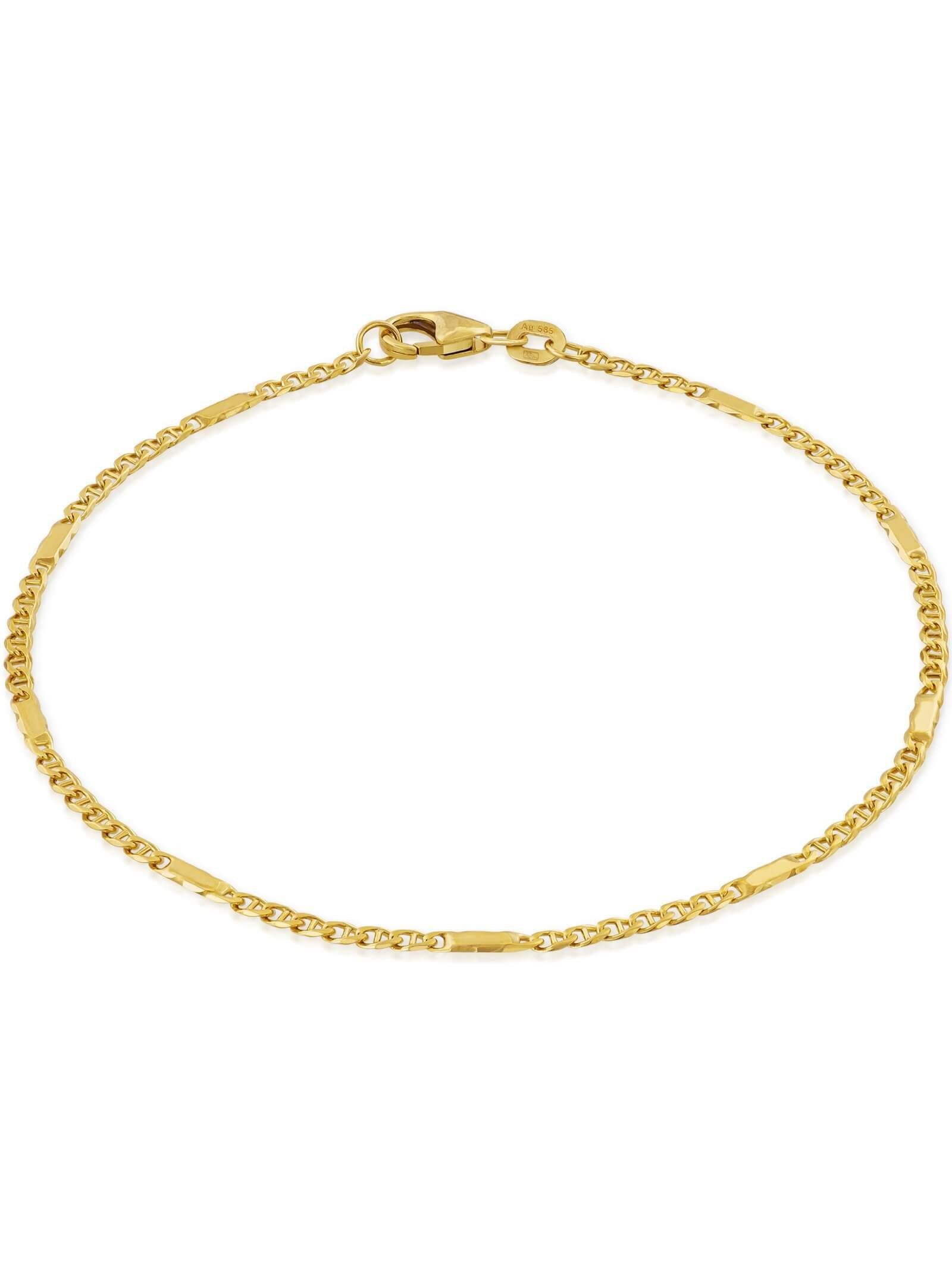 Goldarmband Armband Panzersteg 1,9mm 585 Echtgold (14 Karat)