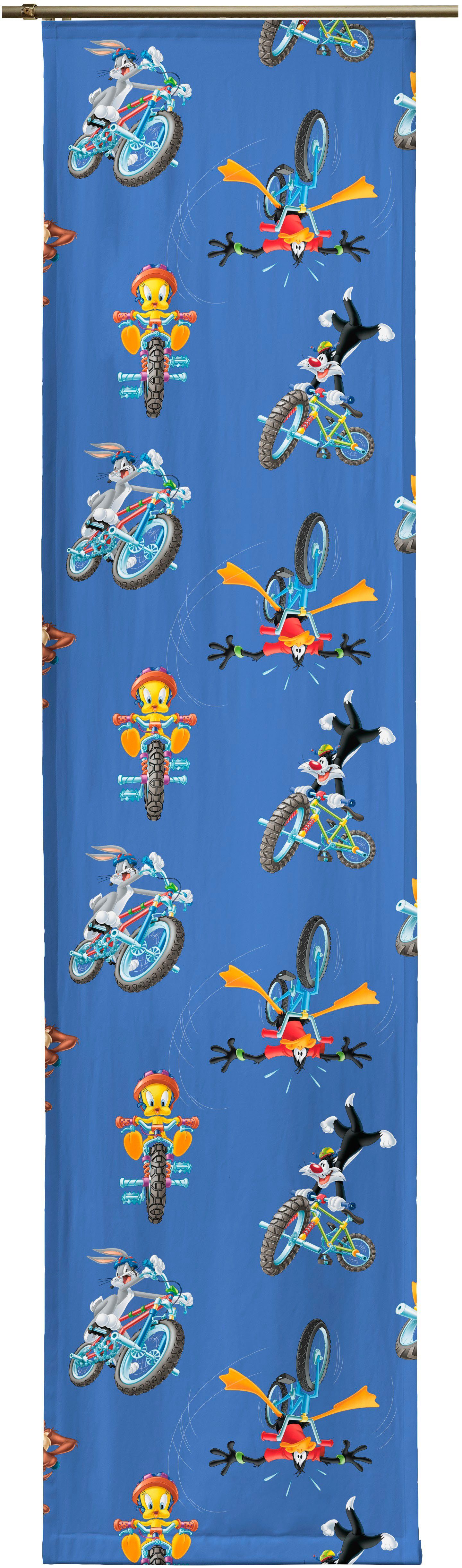 Wirth Schiebegardine Looney (1 St), Paneelwagen, verdunkelnd, Satin, Warner Bros.