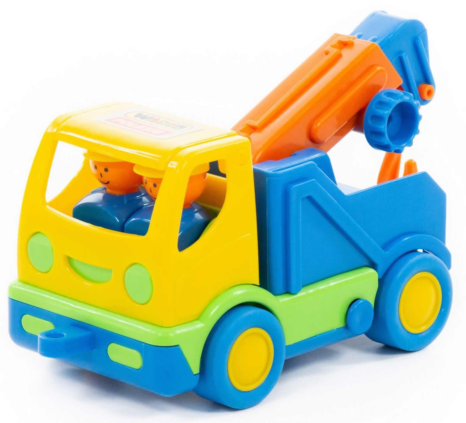 WADER QUALITY TOYS Spielzeug-Kran First My first Truck Kranwagen Lastwagen LKW