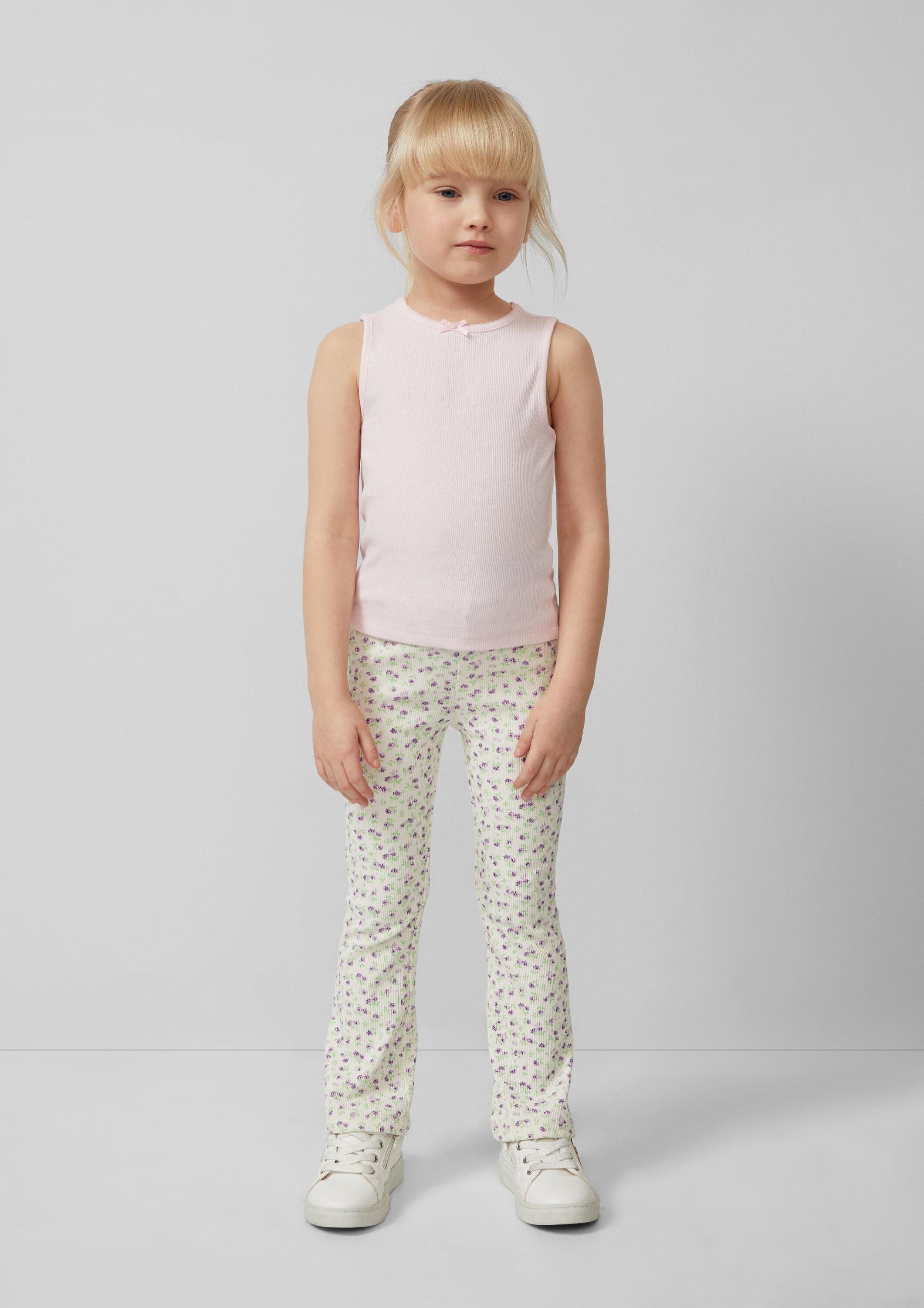 s.Oliver Leggings Leggings Ripp-Leggings mit Flared Leg