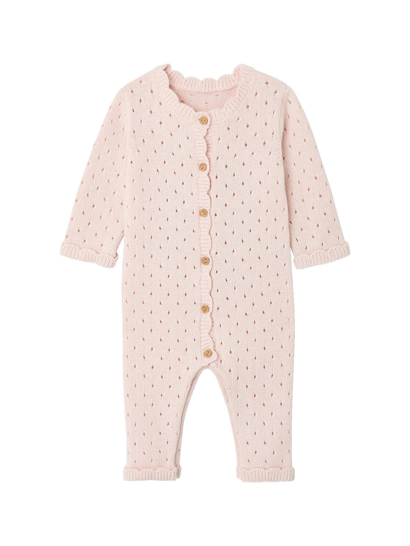vertbaudet Jumpsuit Baby-Set mit Strickoverall und Mütze – Bild 2 von 5