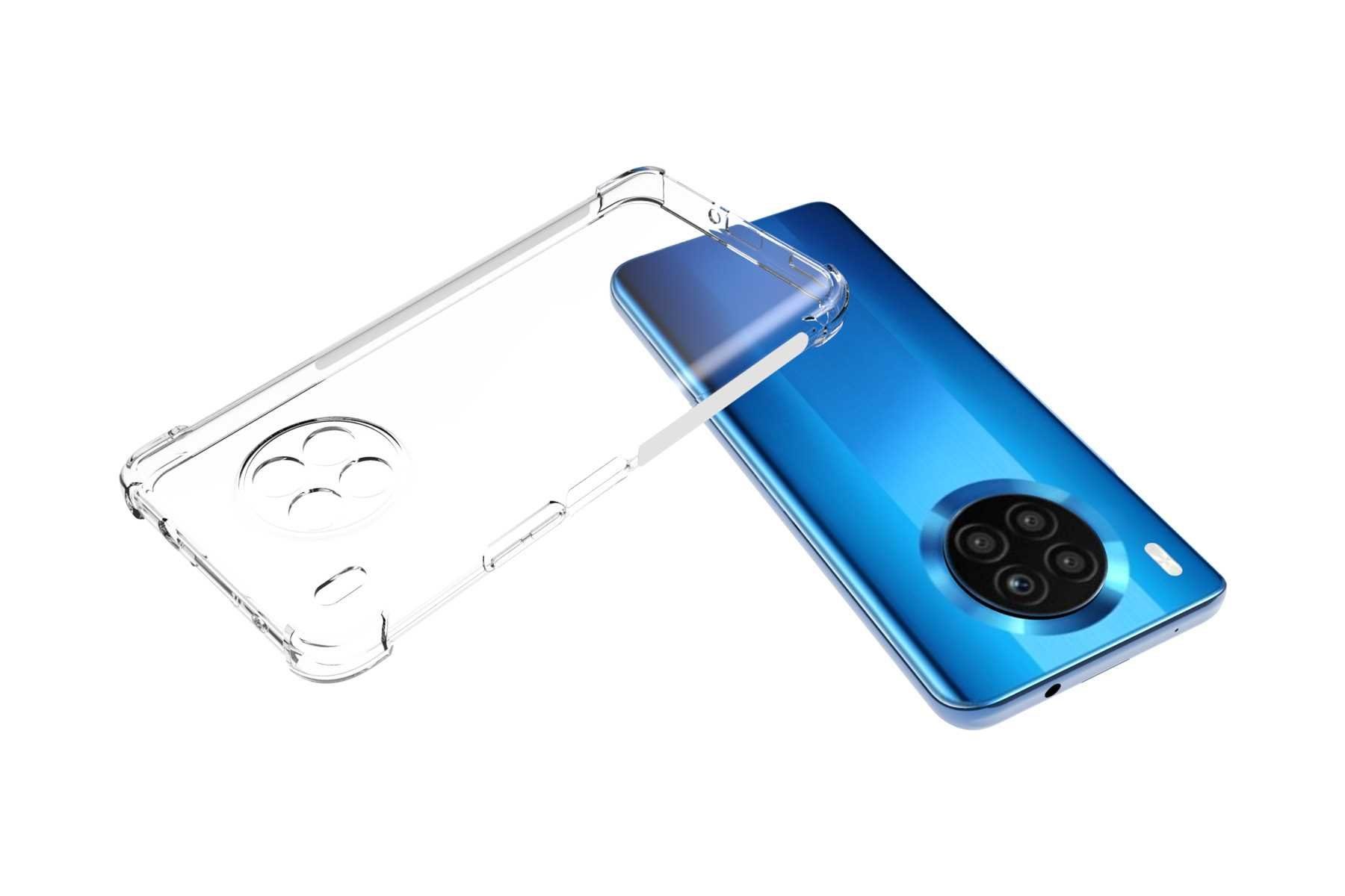 mtb more energy Smartphone-Hülle Clear Armor Case für Huawei nova 8i / Honor 50 Lite, Transparente TPU Schutzhülle Case Backcover mit Anti-Shock Verstärkung