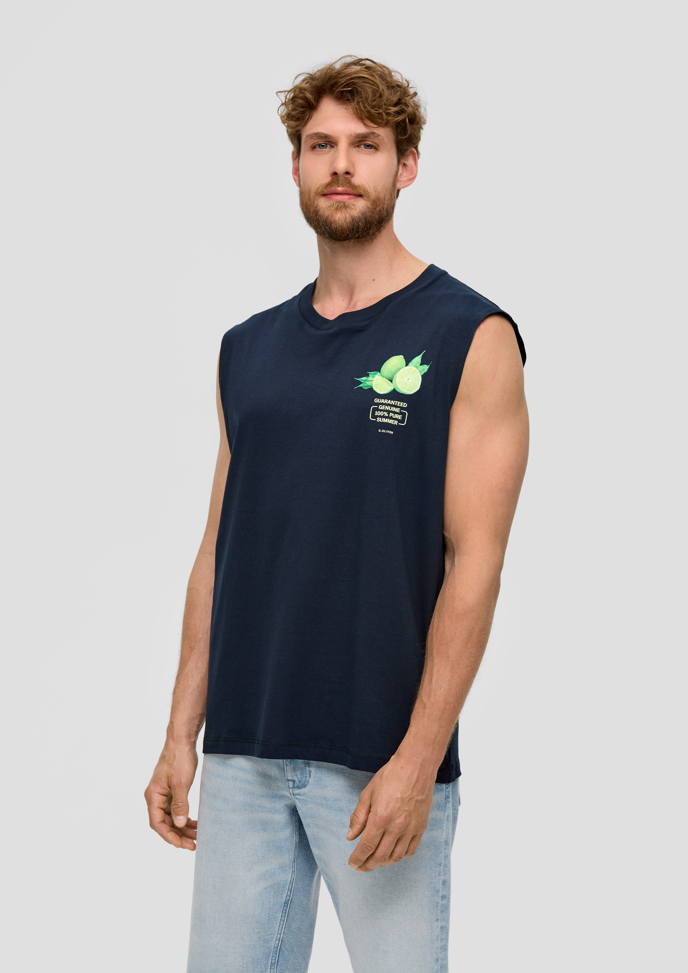 s.Oliver Shirttop Tanktop mit Frontprint Artwork günstig online kaufen