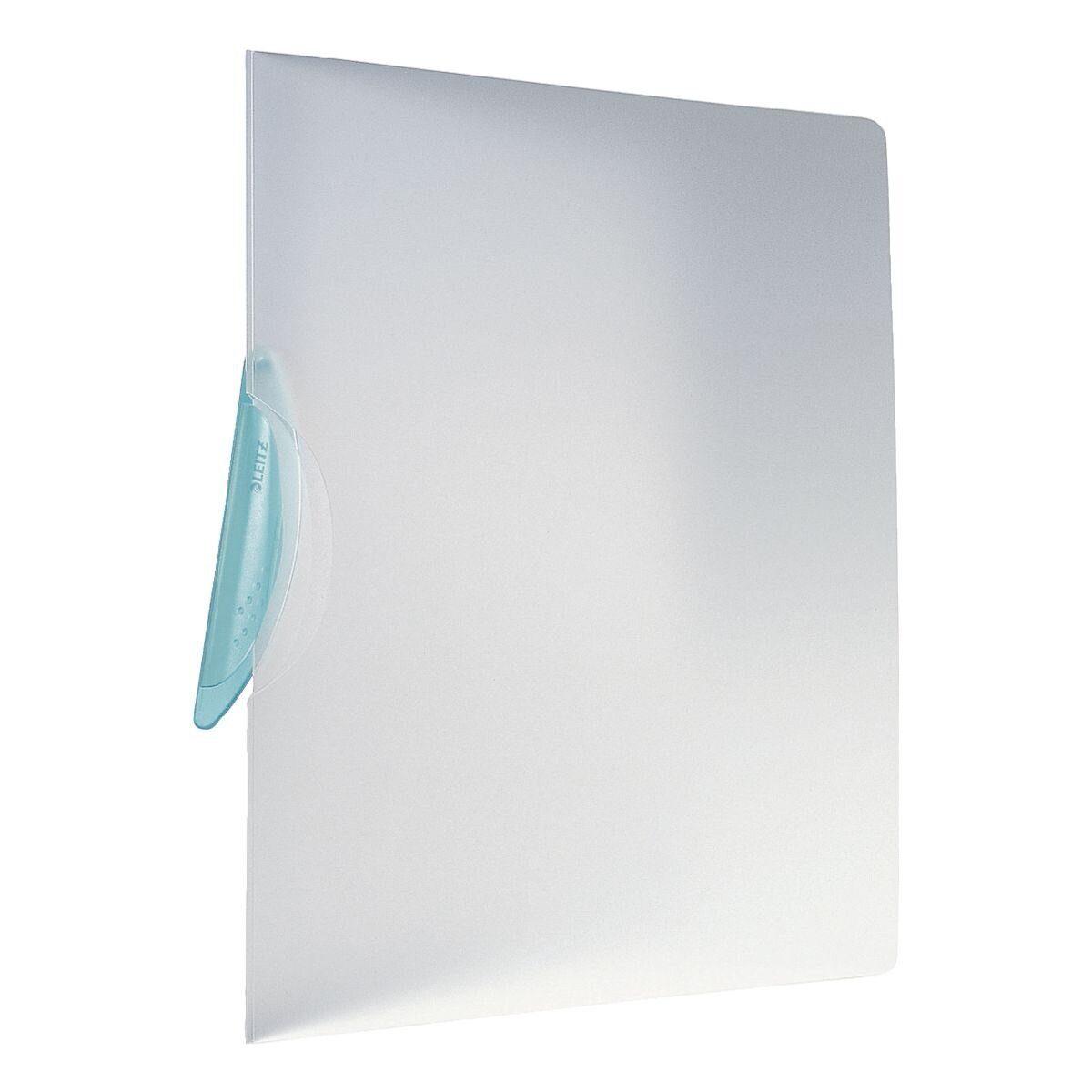 LEITZ Hefter Colorclip Magic 4174, mit Klemmfunktion, komplett aufklappbar, Format DIN A4, bis 30 Blatt