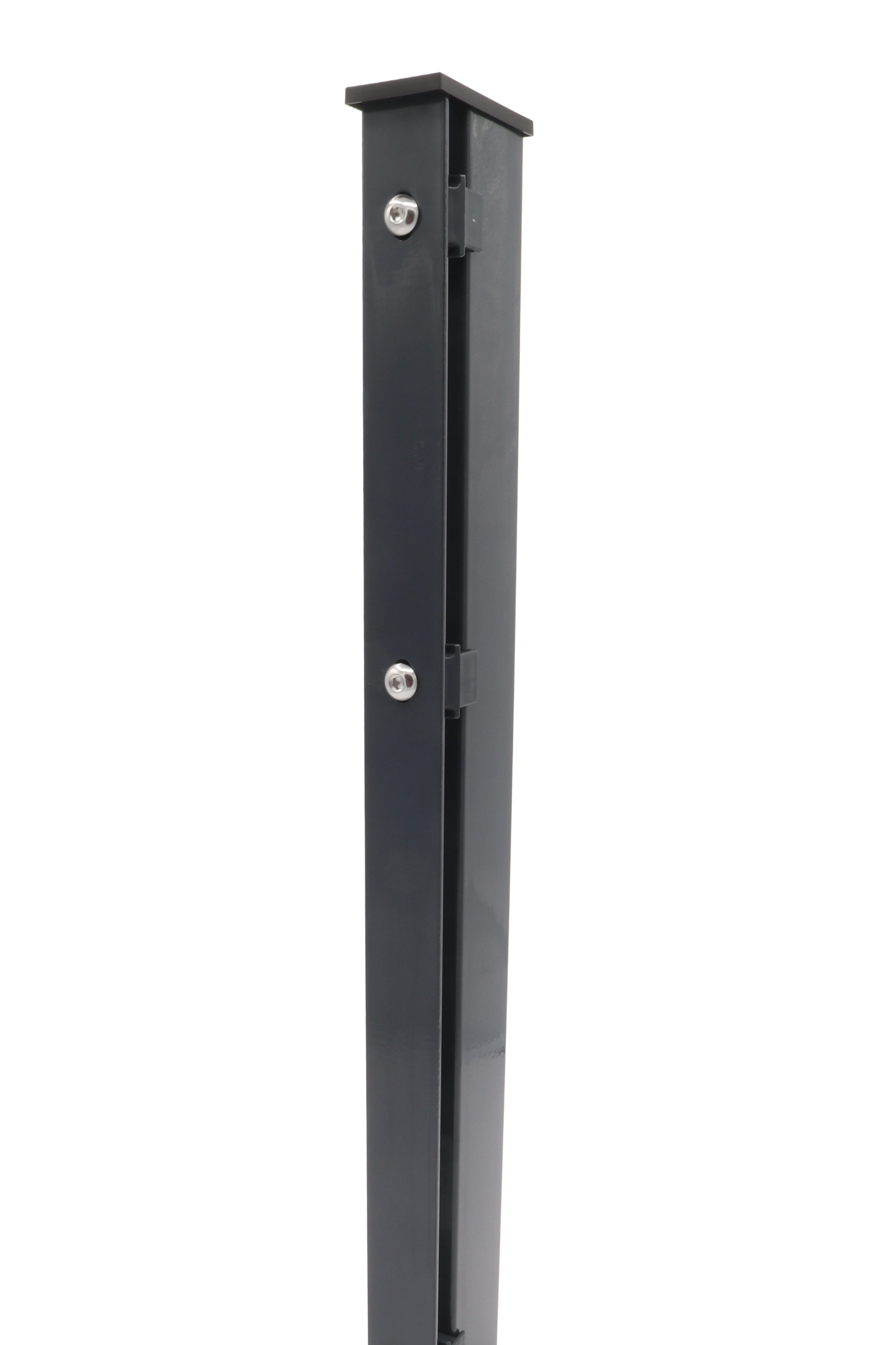 Terrasse2000 Zaunpfosten Zaunpfosten 60x40 mm mit Abdeckleiste für Zaunhöhe Anthrazit