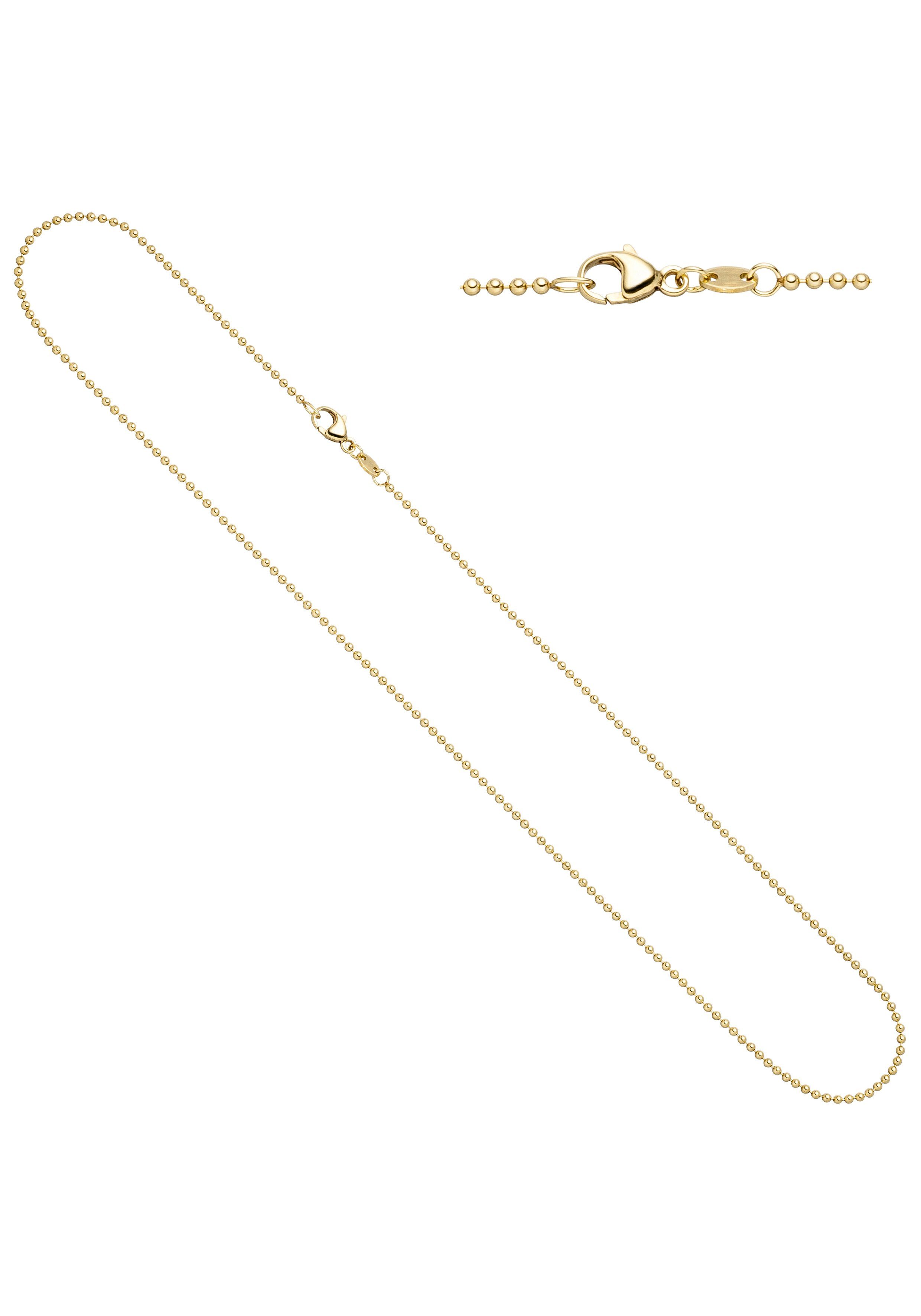 JOBO Goldkette, Kugelkette 585 Gold 45 cm 1,5 mm