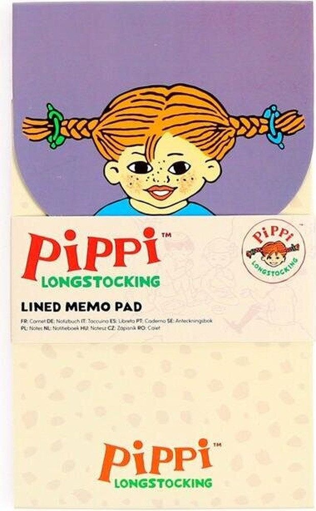 Puckator Notizblock Pippi Langstrumpf aufklappbarer Notizblock