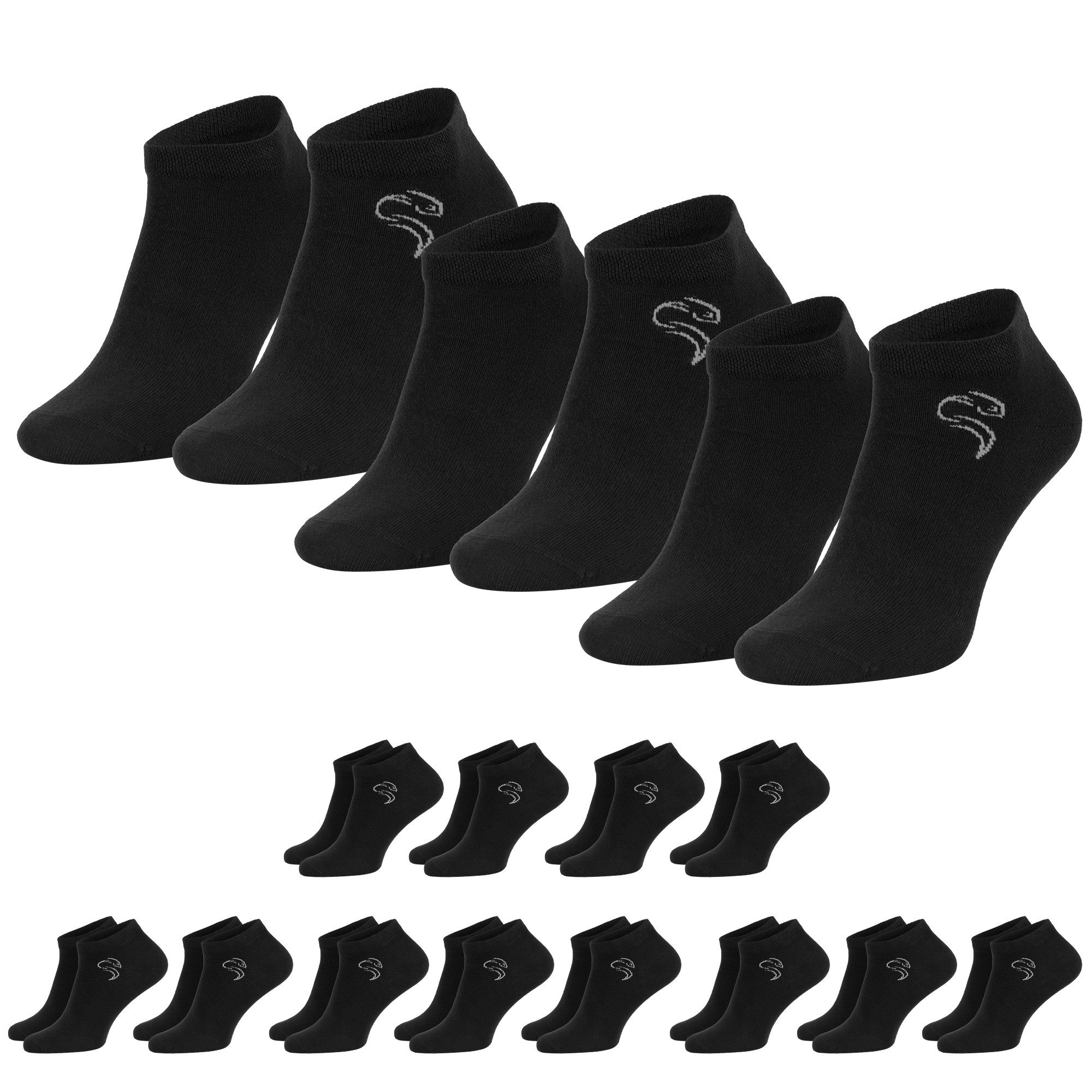 Sneakersocken 12 Paar Sneaker Socken Damen Herren Baumwolle Sport