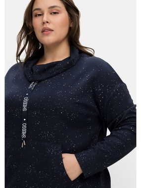 Sheego Sweatshirt Große Größen mit Minimalprint, in Struktur-Qualität