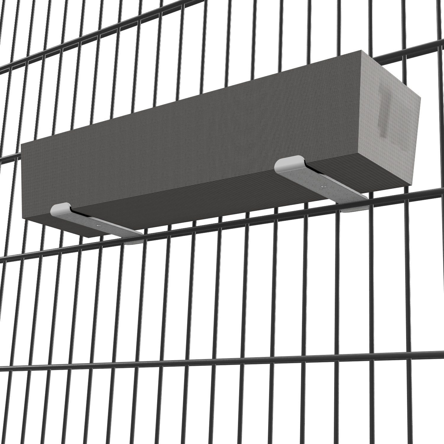 ZAUNIVERSUM Blumenkastenhalter Smart Doppelstabzaun Blumenkasten Halterung Kastenhalter, 2 Halter, im Set, Einfache Montage, Universelle Kompatibilität