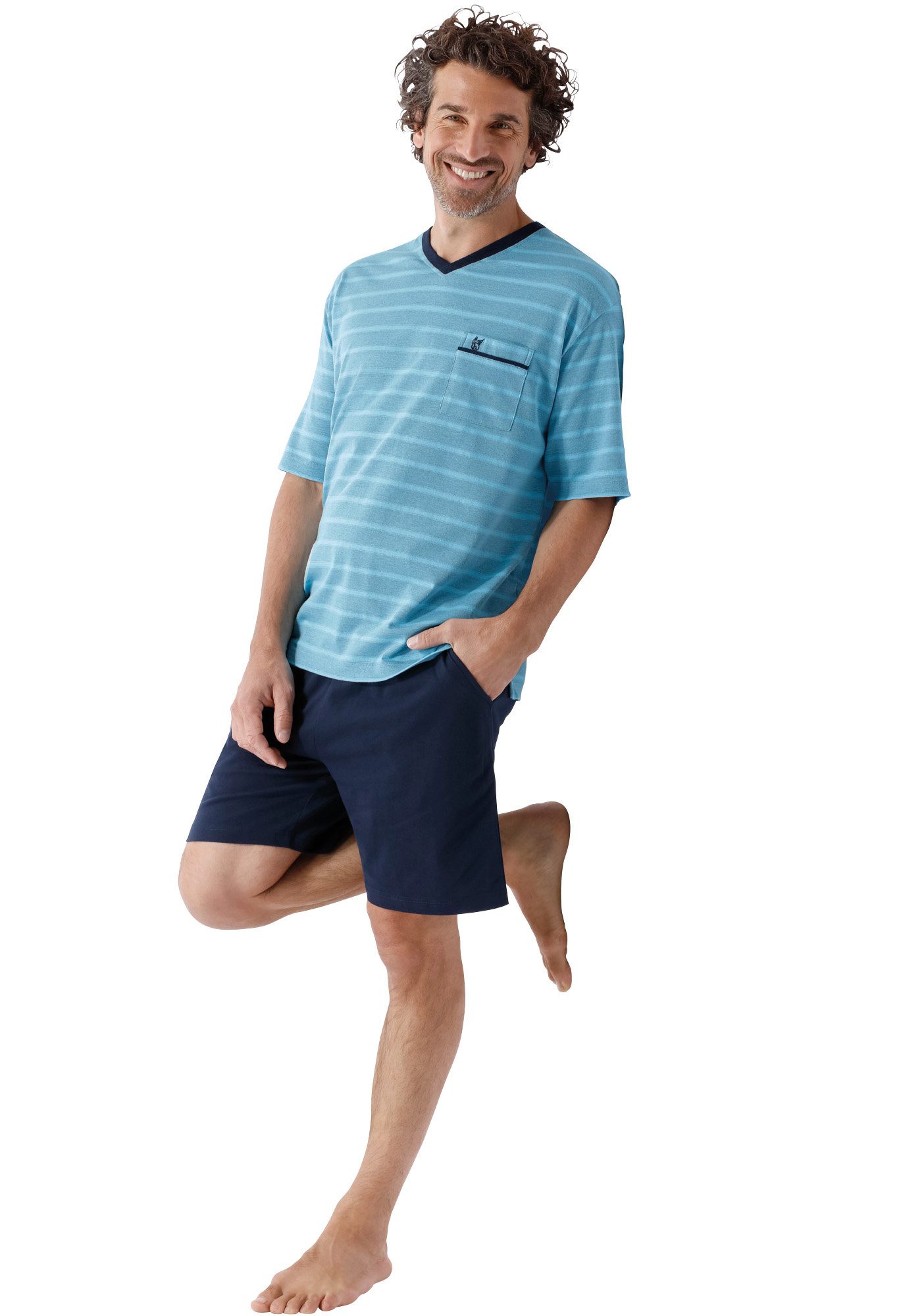 Pyjama Herren-Shorty