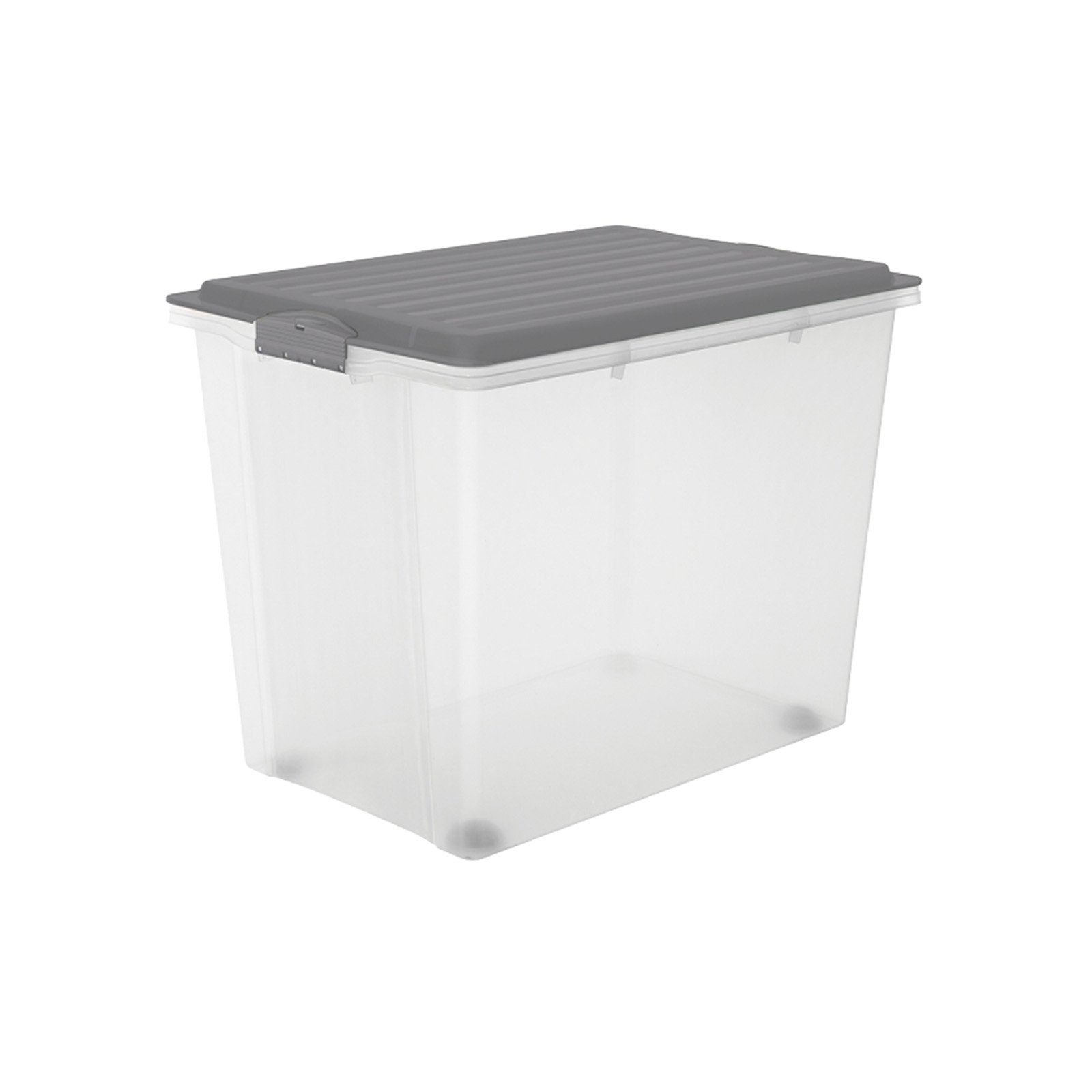 ROTHO Aufbewahrungsbox Compact Aufbewahrungsbox 70l mit Deckel, Kunststoff (PP) BPA-frei