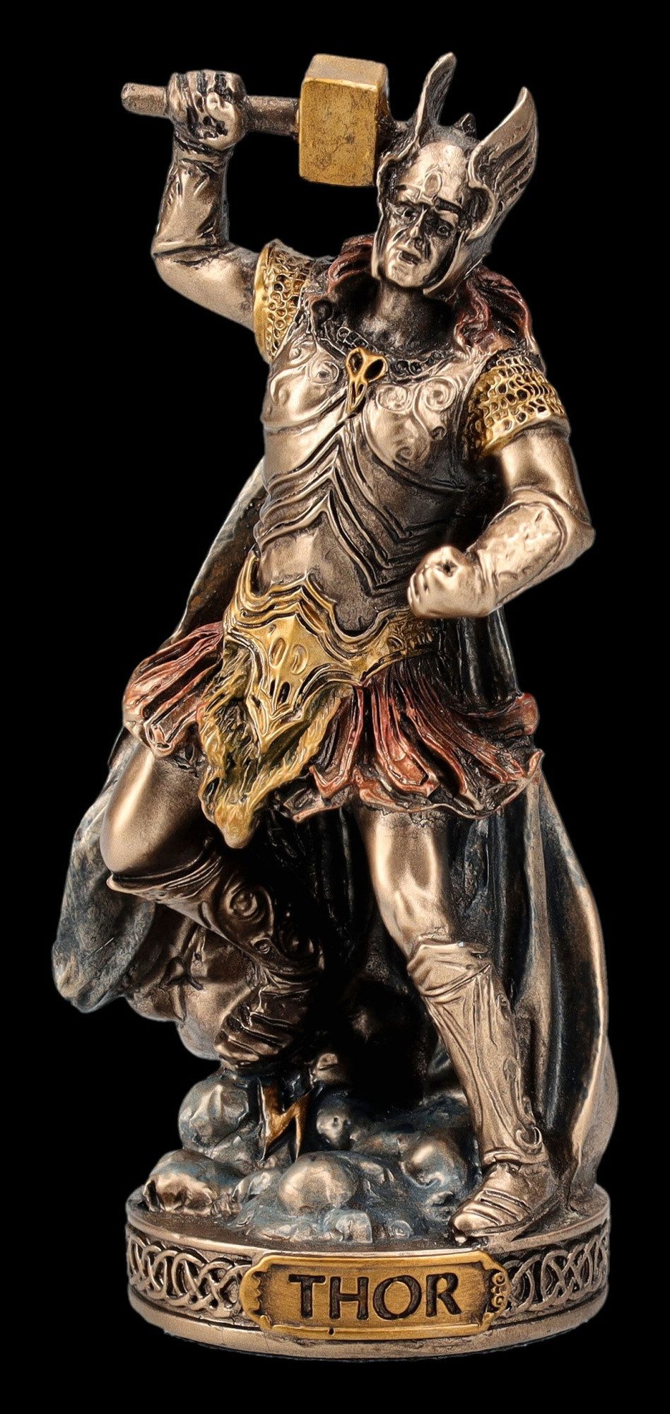 Figuren Shop GmbH Dekofigur Thor Figur – Nordische Mythologie Statue Veronese Sammlerfigur 8.5 cm