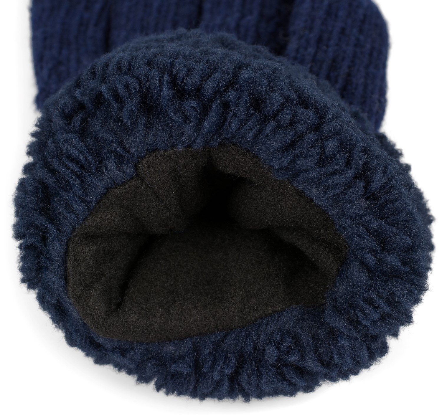 styleBREAKER Strickhandschuhe Strickhandschuhe mit Perlmuster und Fleece (1-St)
