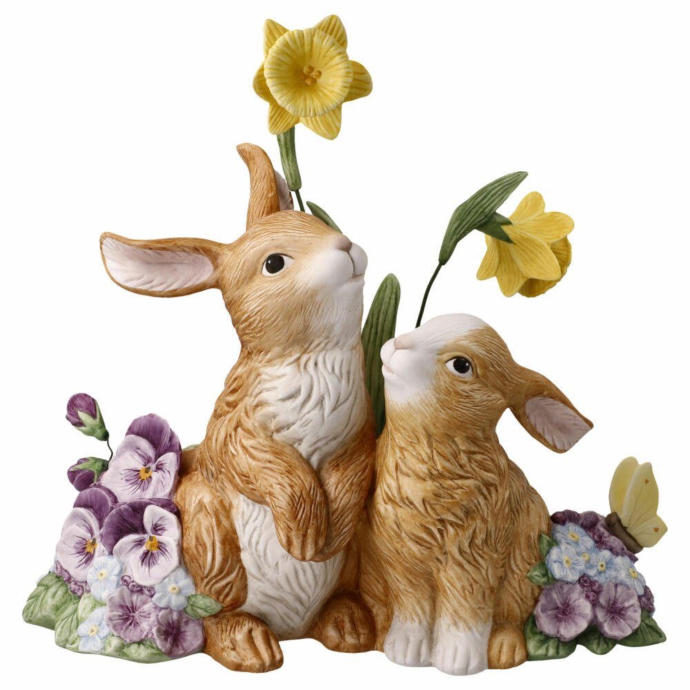 Osterfigur Hasenpaar - Frühlingserwachen