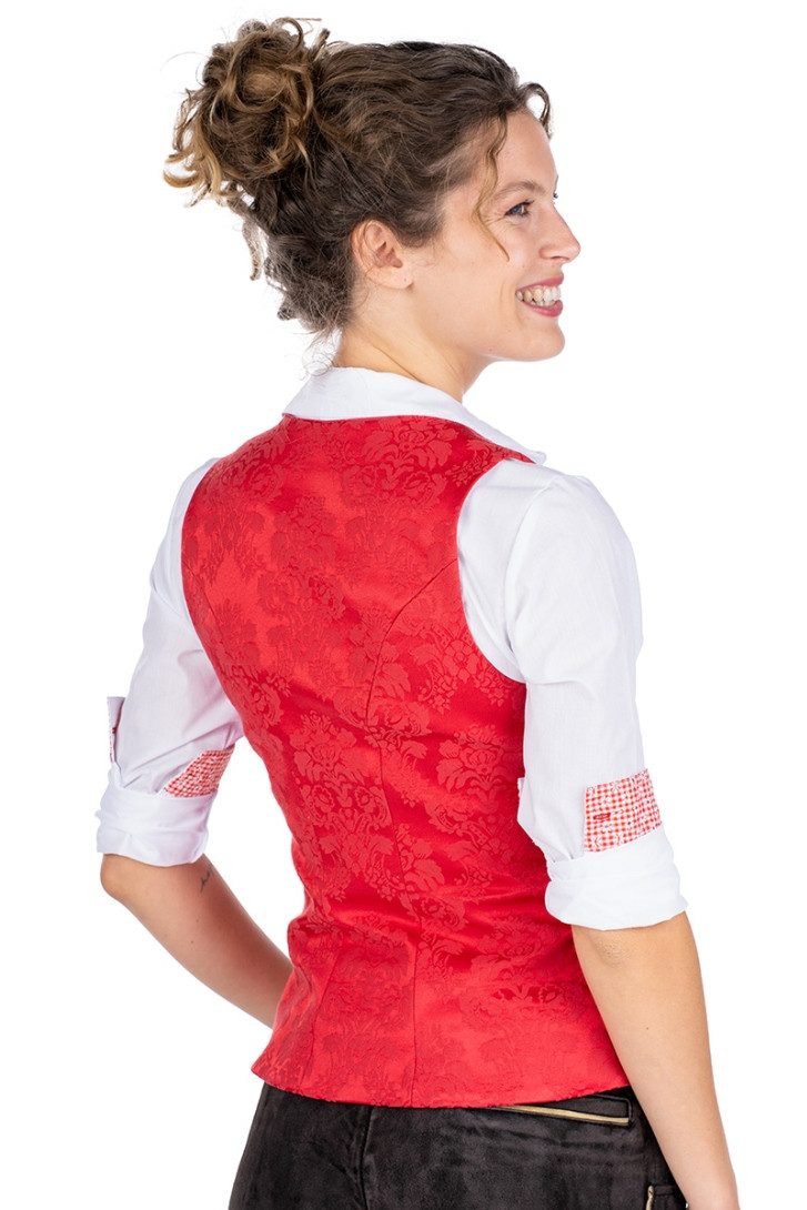 Berwin & Wolff Trachtenbluse Trachtenmieder - RAMINA - rot günstig online kaufen