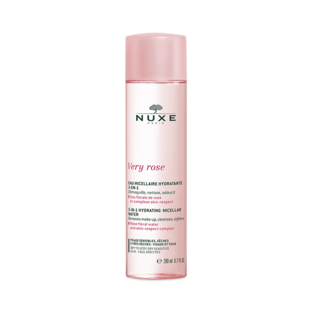 Nuxe Gesichtspeeling Nuxe Very Rose Beruhigendes 3-in-1 Mizellen Reinigungswasser 200 ml