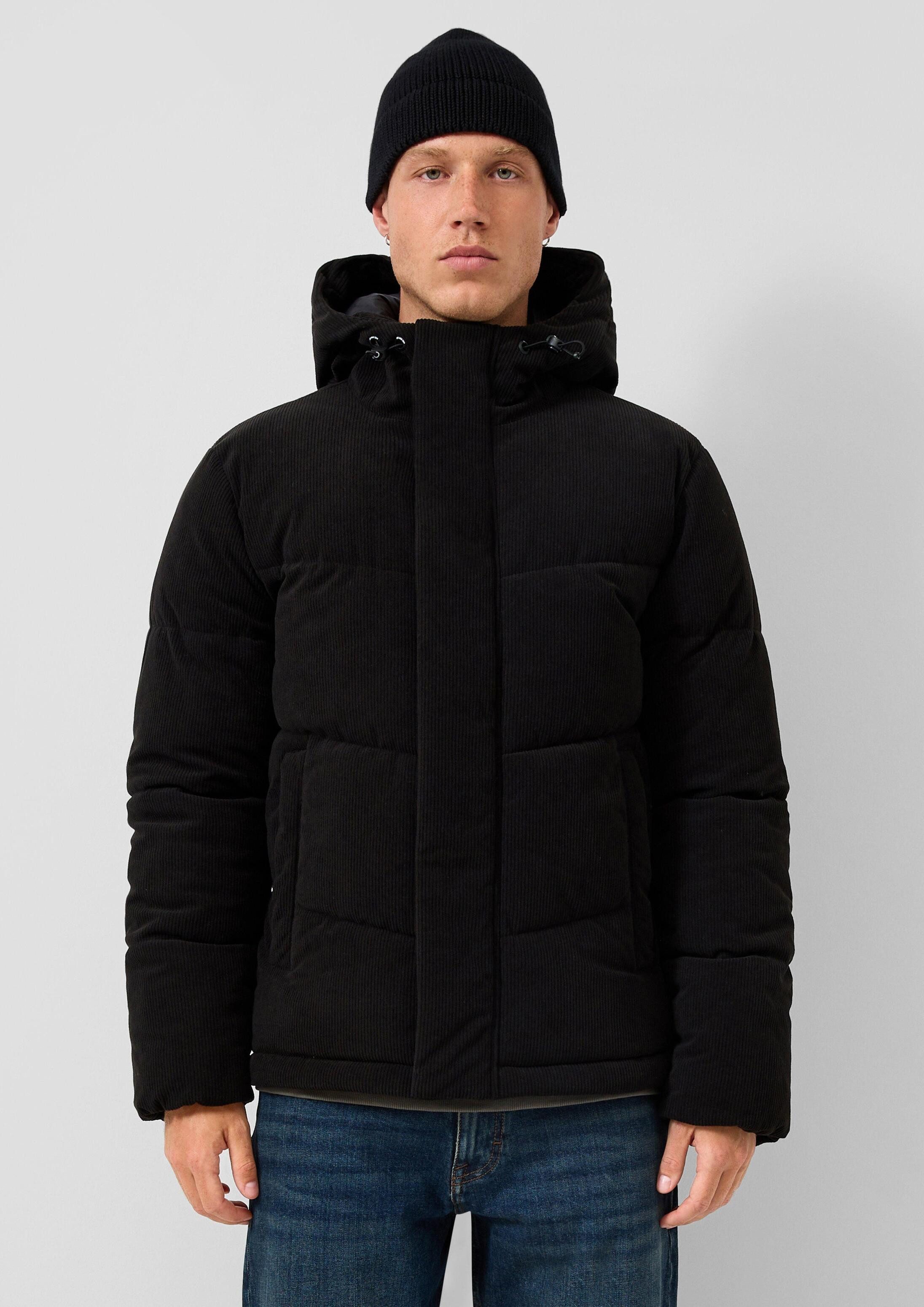 QS Winterjacke Outdoor-Jacke Cord Pufferjacke