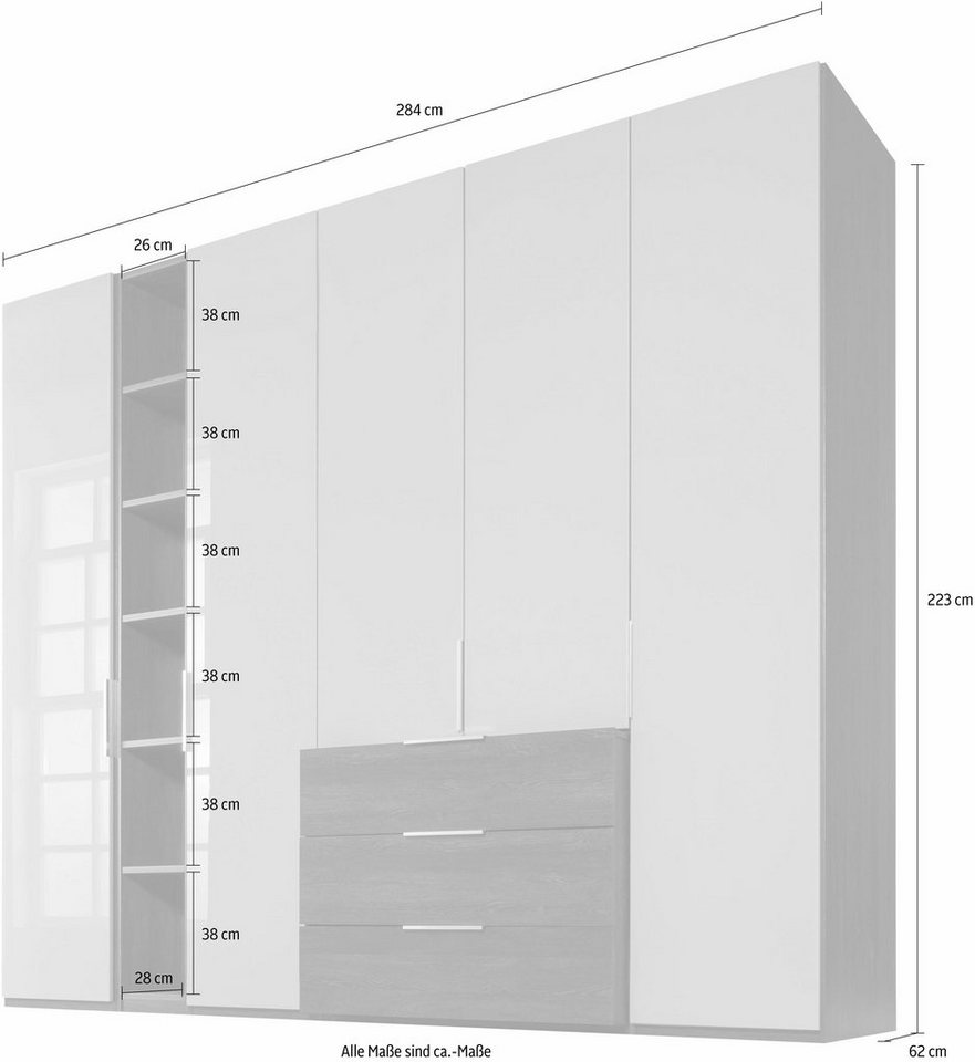 nolte® Möbel Drehtürenschrank »concept me 100« Hinter der Tür 4 Fächer-HomeTrends