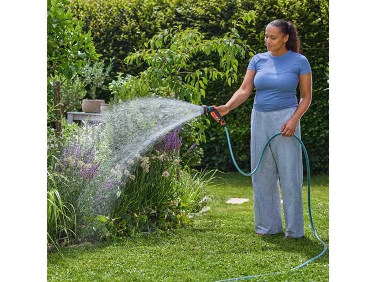 GARDENA Multifunktionsbrause Starter Set, vier verschiedene Sprühbilder, UV-beständig