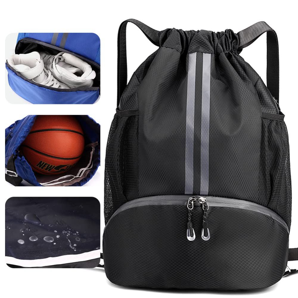 Turnbeutel Tragbarer Basketball-Rucksack mit Kordelzug