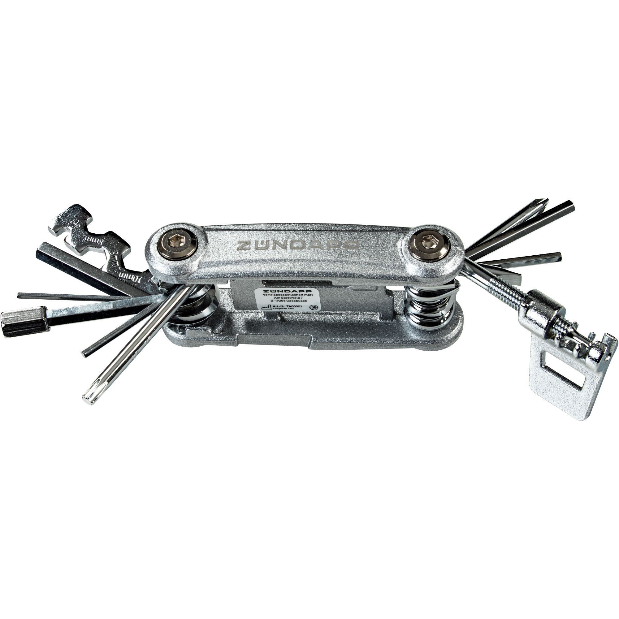 Werkzeugset (1-St), 16 Multitool Minitool Funktionen Zündapp Multifunktionswerkzeug Fahrrad Mulitool,