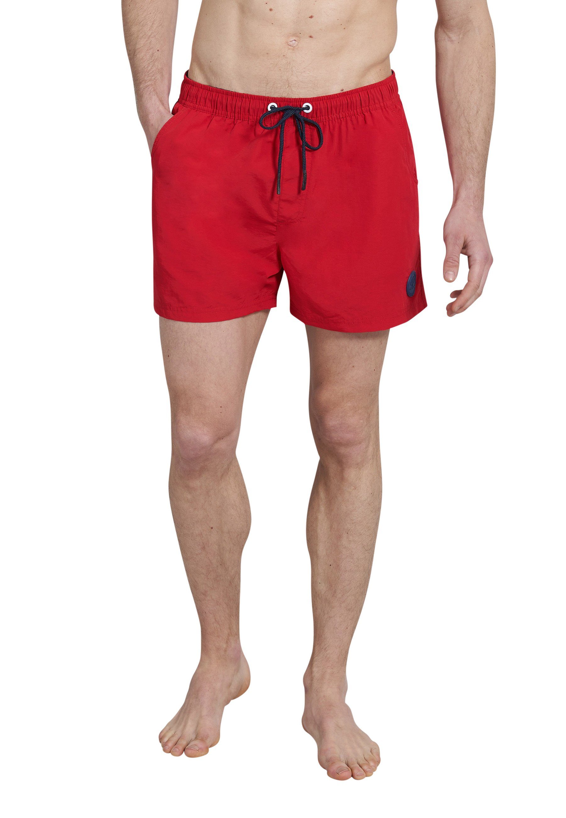 CECEBA Badehose CECEBA Herren Badehose rot uni (1-St) salsa red