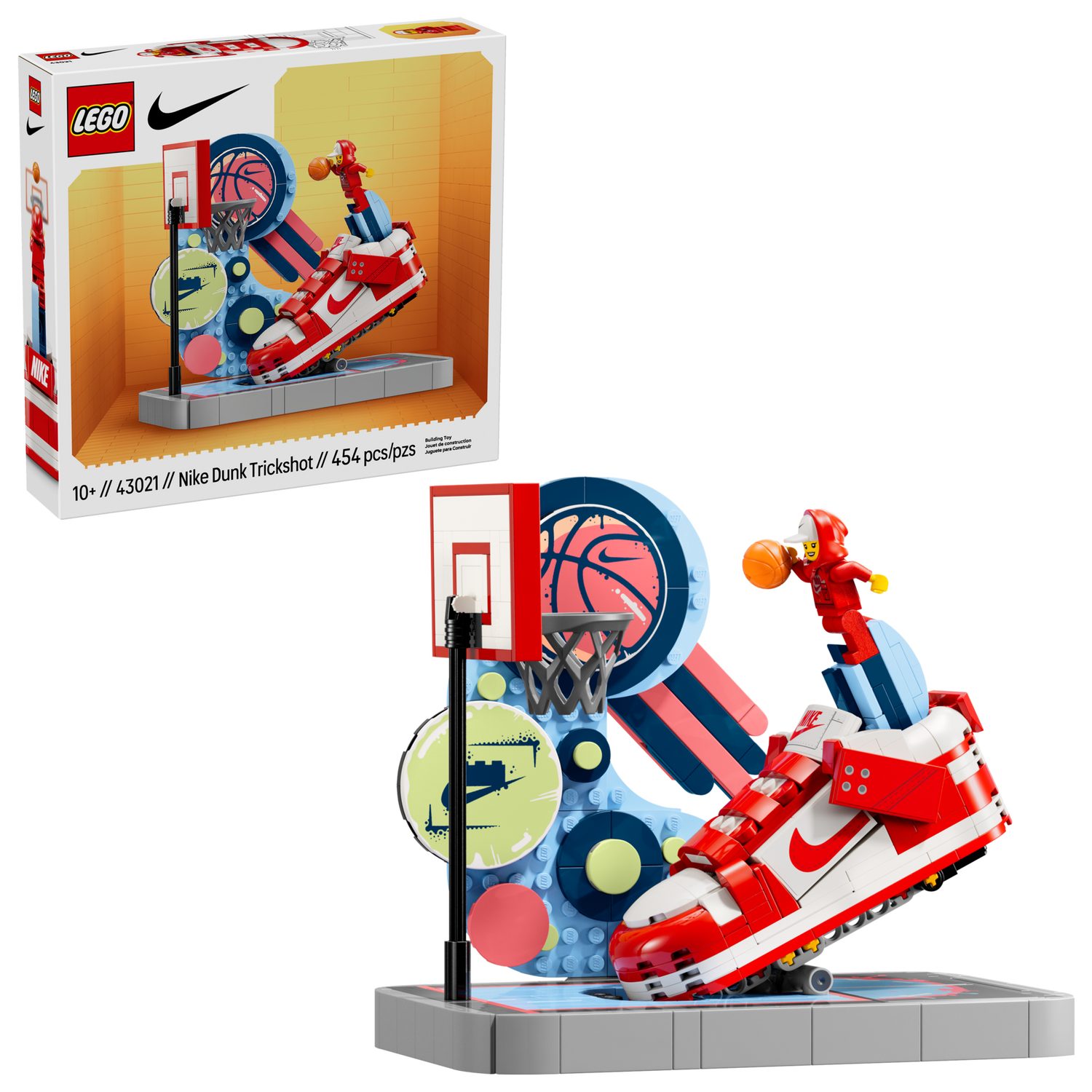 LEGO® Nike 43021 Nike Dunk Trickshot Spielbausteine, (Set, 454 St., Set) günstig online kaufen