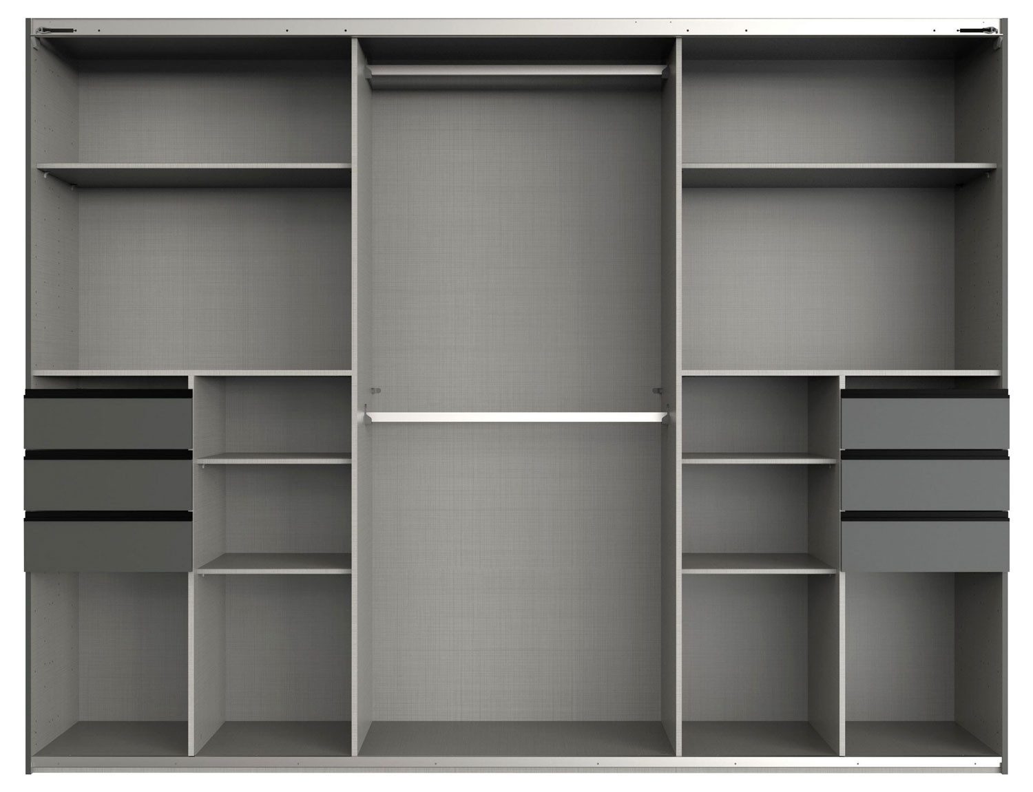 Wimex Schwebetürenschrank Saigon (mit Einlegeböden und Kleiderstangen, 1-St günstig online kaufen