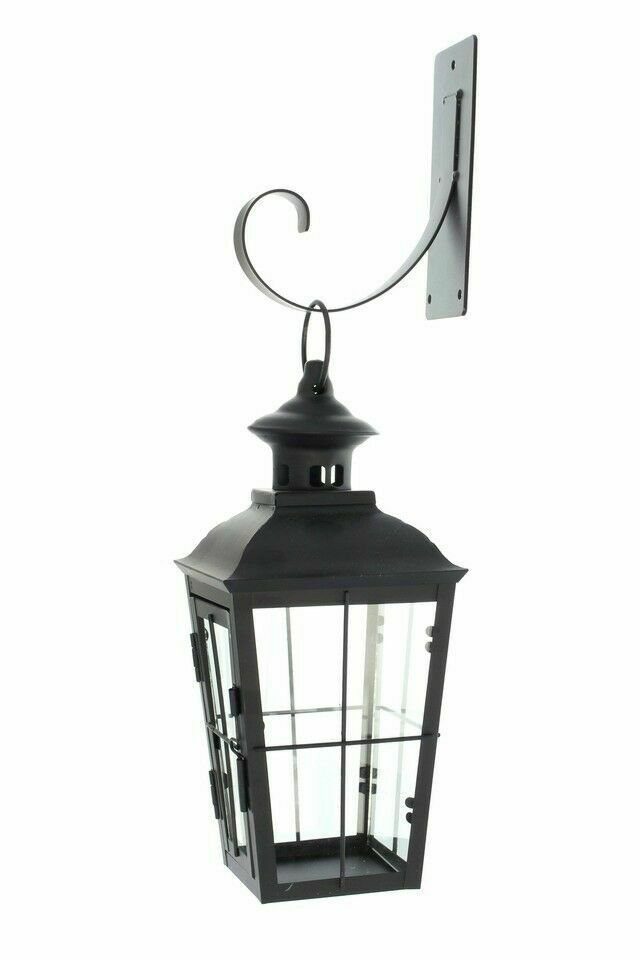 Home-trends24.de Kerzenlaterne Laterne Wandlaterne Leuchter Kerzenhalter Windlicht Metall Halterung