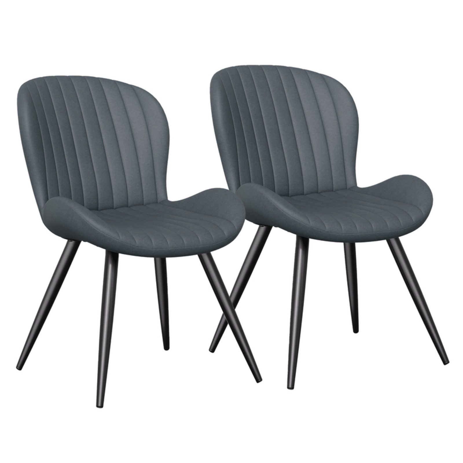 HawthyHome Esszimmerstuhl 2er Set Polsterstuhl mit Armlehnen & Metallbeinen (2 St), Wasserdicht & Ergonomisch für Küche Esszimmer Wohnzimmer