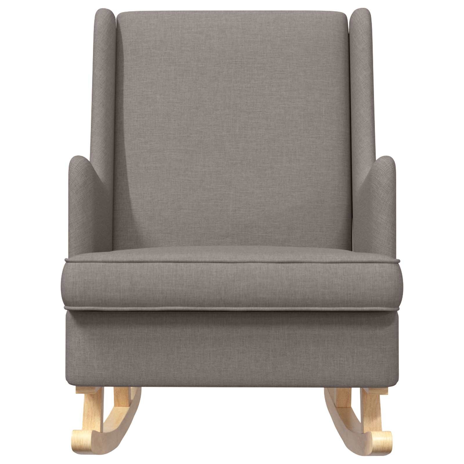 vidaXL Schaukelstuhl Schaukelstuhl Taupe 62 x 80 x 85 cm Stoff (1 St)
