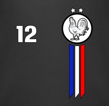 Shirtracer Shirtbody 12. Mann Frankreich Emblem 2024 Fussball EM Fanartikel Baby
