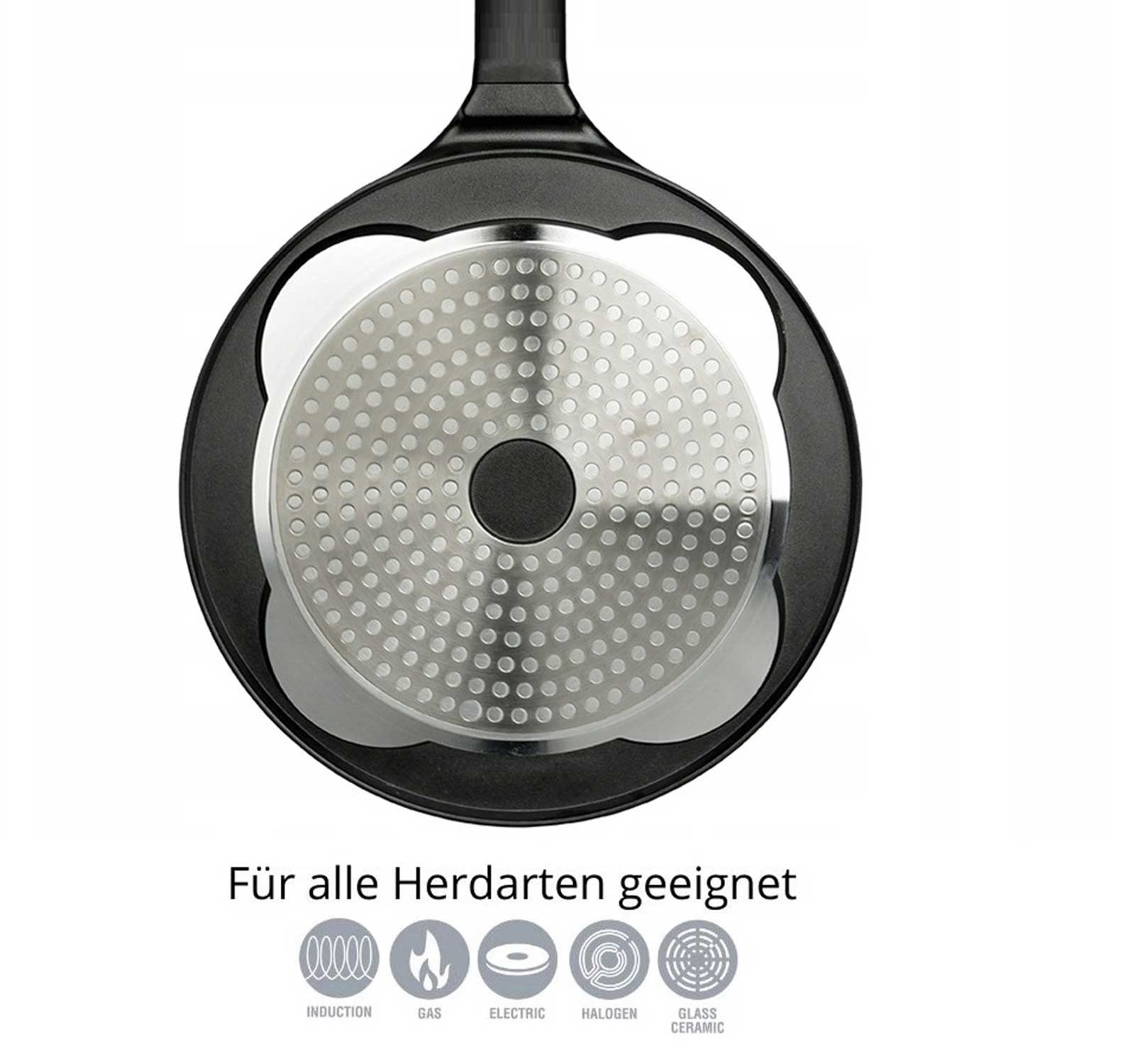 Cheffinger Crêpepfanne Pancakes Bratpfanne Pancake Pfannkuchen Oladji, Aluminium (Spar-Set), induktionsfähig – Bild 5 von 5