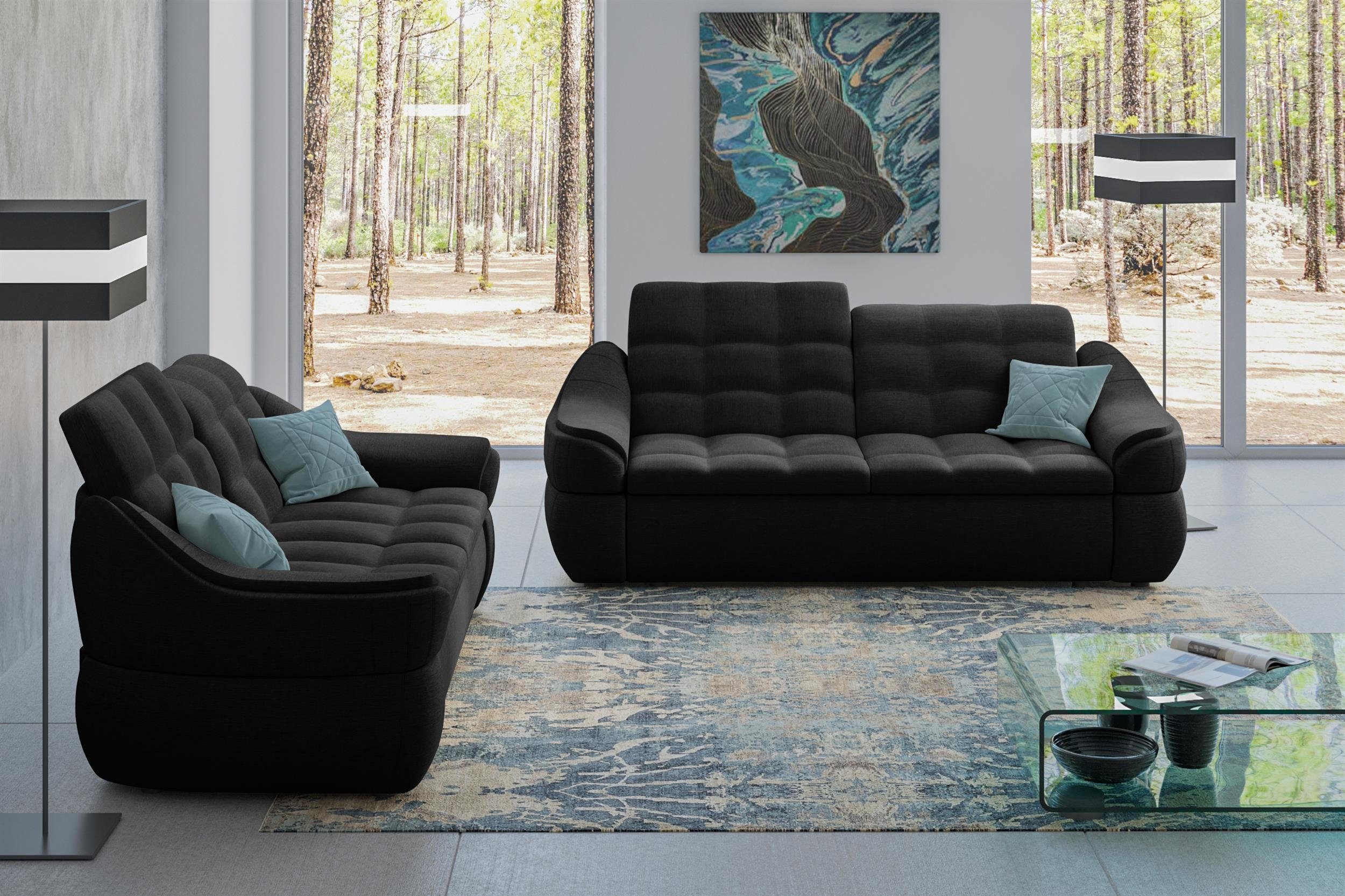 (Set in bestehend Sofa, Stylefy Polstergarnitur Alisa, Modern made 2x2-Sitzer Europa aus Design, (2-tlg),