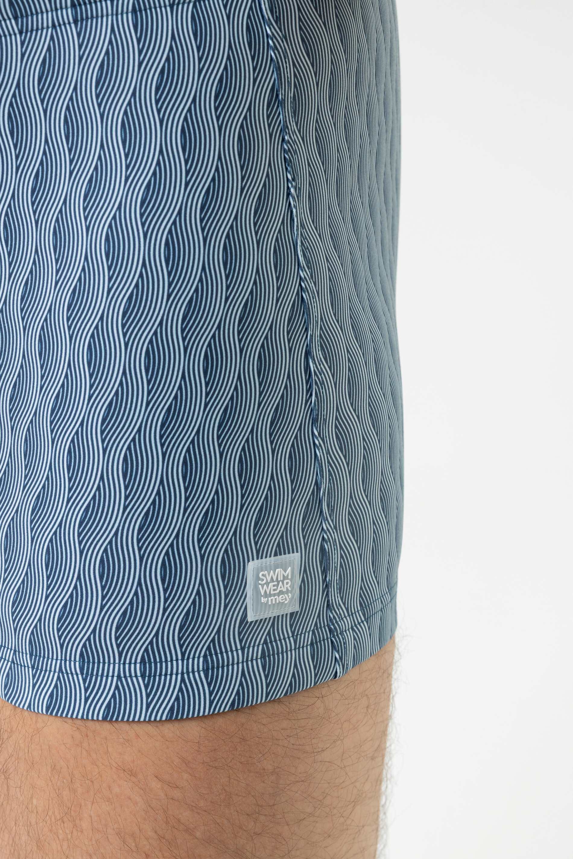 Mey Badeshorts Mey Herren Badeshorty Serie Wave Swing mit Print (1-St) Badeshorts, Streifen-Design, Meerwasser-resistent