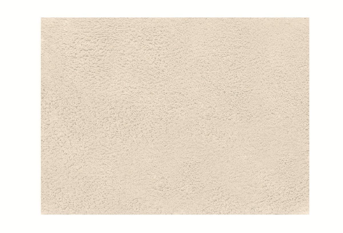 Badematte MONTEREY spirella, Höhe 17 mm, Anti-Rutsch-Beschichtung, für Fußbodenheizung geeignet, strapazierfähig, pflegeleicht, besonders saugfähig, Baumwolle, Latex, rechteckig, Badteppich 100% Baumwolle - Made in Europe, waschbar 40°, Größe 55x65 cm, Farbe sand beige-hell