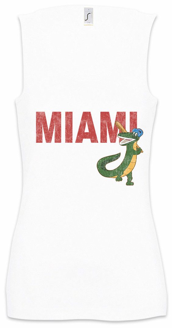 Tanktop Miami Gators Ärmelloses Damen T-Shirt Back To The 80s Zurück In die