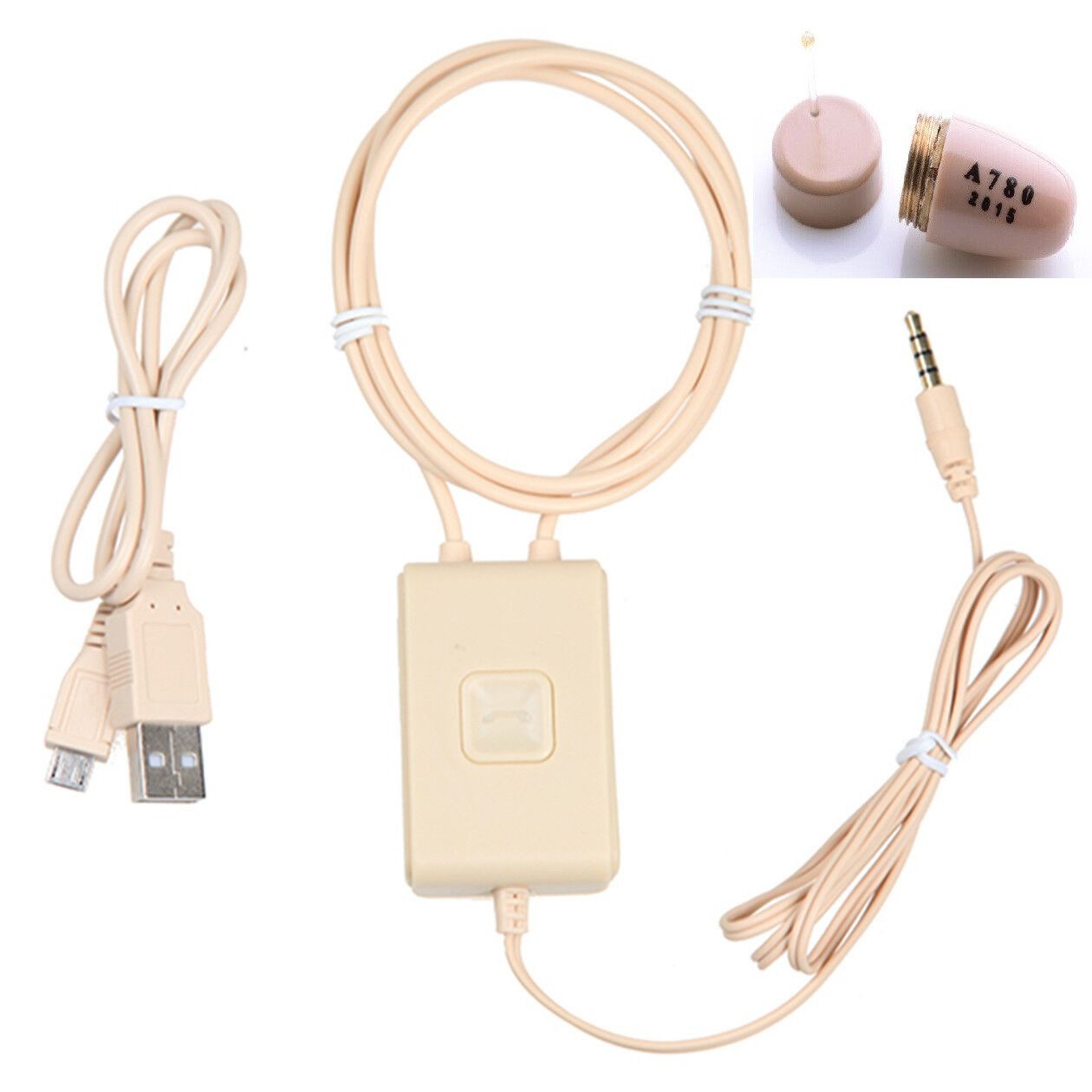 SpionProfi 3,5mm Klinke Headset Mini Kopfhörer Hörer Prüfung Headset Telefon Headset (Mini Spy Headset Set Hörer Kopfhörer Spionage Prüfung Schule Test)