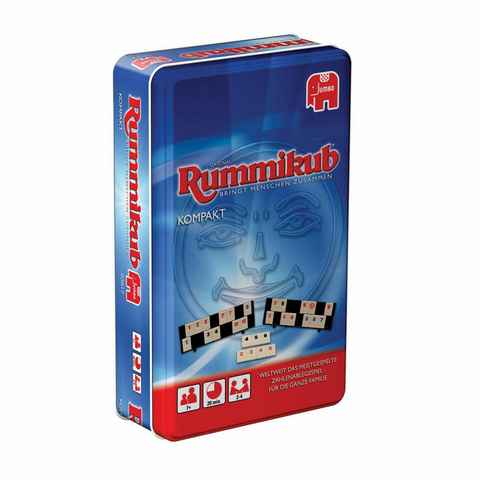 Jumbo Spiele Spiel, Original Rummikub Kompakt in Metalldose