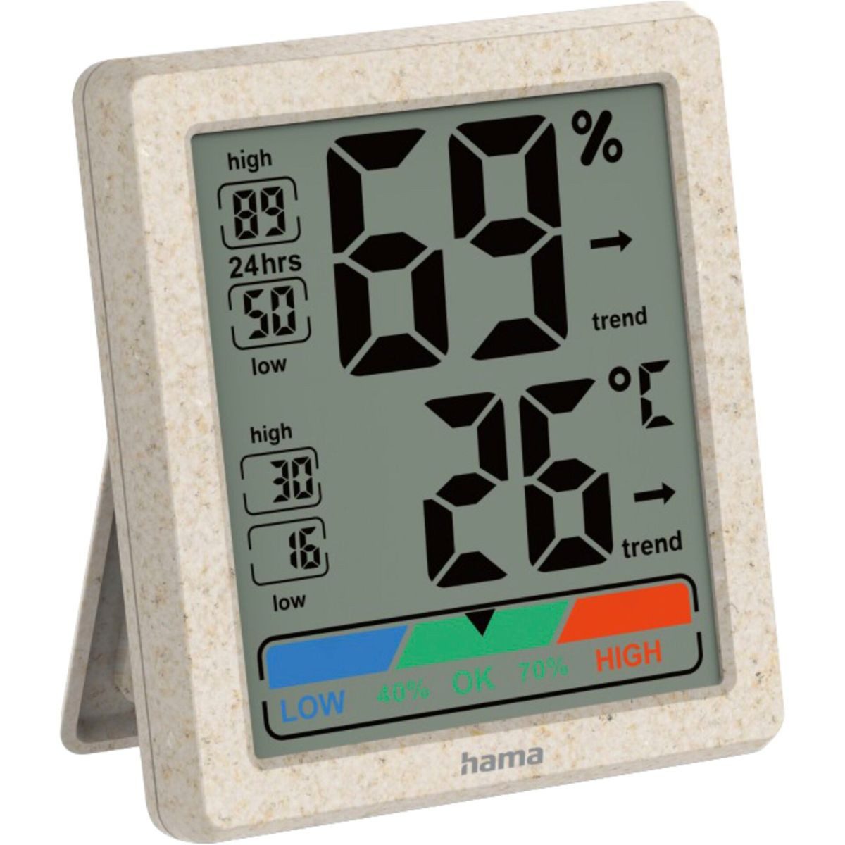 Wetterstation Thermometer und Hygrometer Ponza, digital für