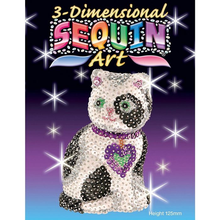 MAMMUT Spiel und Geschenk Kreativset Sequin Art 3D - Katze
