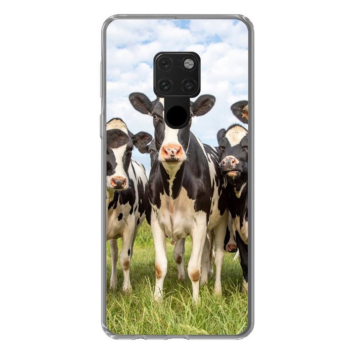 MuchoWow Handyhülle Kühe - Weide - Tiere - Natur - Gras Phone Case Handyhülle Huawei Mate 20 Silikon Schutzhülle