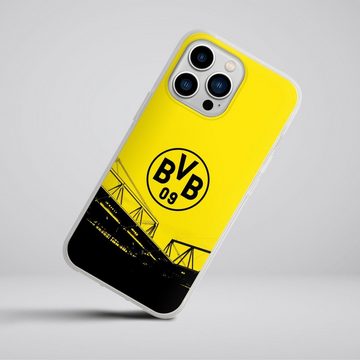 DeinDesign Handyhülle Borussia Dortmund BVB Fanartikel Stadion Schwarz-Gelb - BVB, Apple iPhone 13 Pro Silikon Hülle Bumper Case Handy Schutzhülle