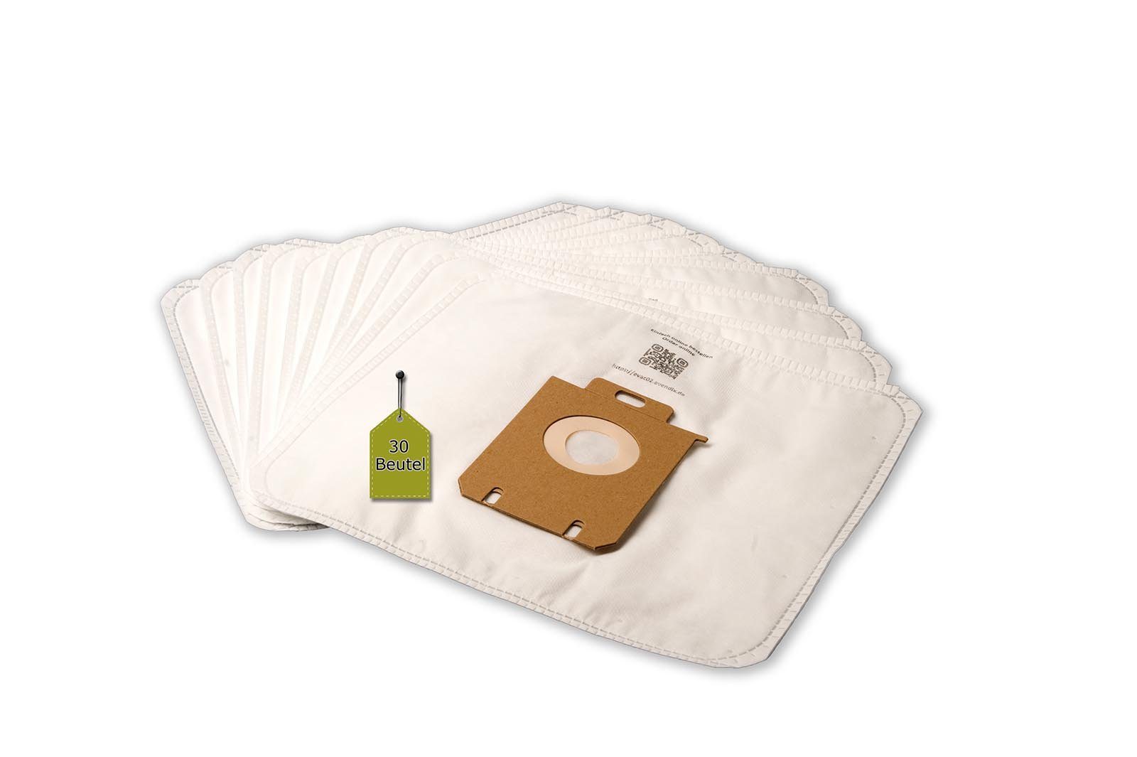 eVendix Staubsaugerbeutel 30 Staubsaugerbeutel passend für AEG VX9-2-֫o, passend für AEG, 30 St., AEG VX9-2-Öko