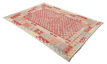 Orientteppich Kelim Afghan 145x205 Handgewebter Orientteppich, Nain Trading, rechteckig, Höhe: 3 mm