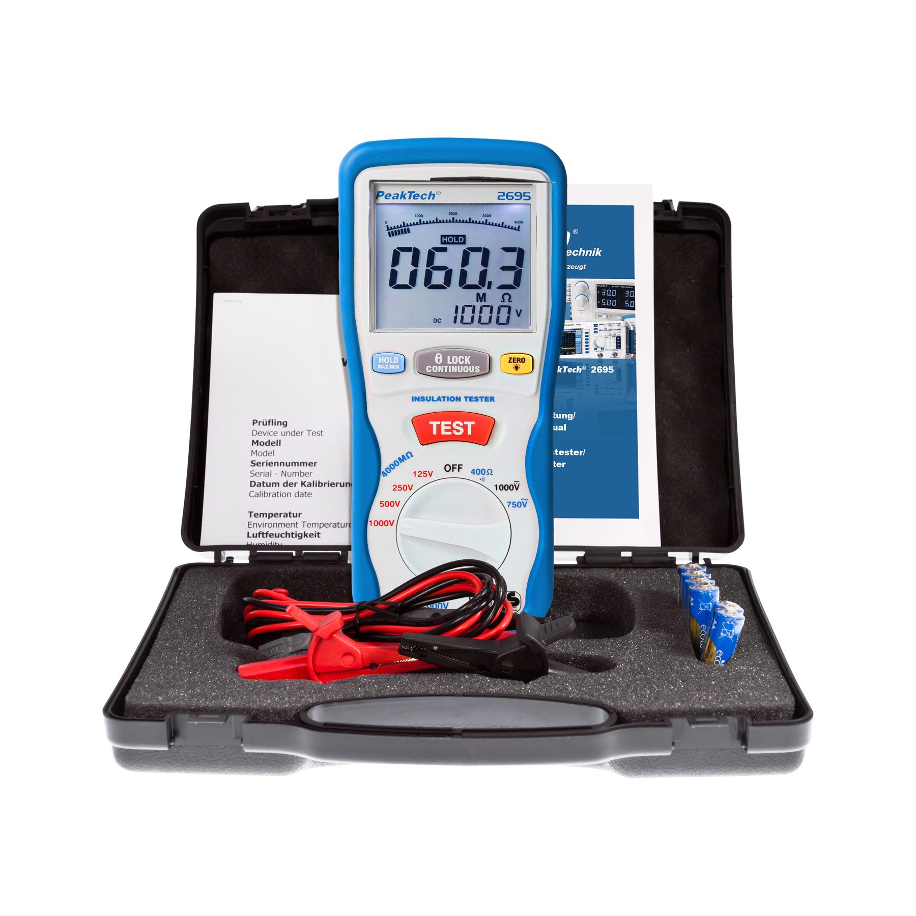 PeakTech Multimeter PEAKTECH Isolationsmessgerät, P 2695